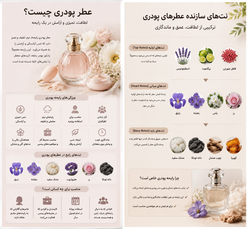 عطر پودری چیست و چگونه رایحه آن ایجاد میشود؟