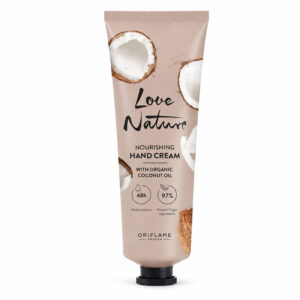 کرم مرطوب کننده اوریف لیم مدل LOVE NATURE Organic Coconut Oil حجم 75 میلی لیتر
