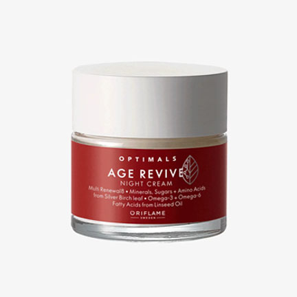کرم شب ضدپیری اوریفلیم Optimals Age Revive شماره 42549 | بازسازی‌کننده و مغذی پوست